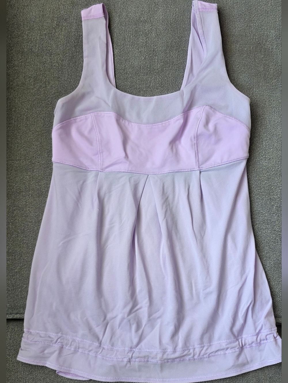 lululemon athletica Light Lavender Workout Tank with Logo